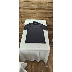 Bobby Jones Performance Mens Large Black Short Sleeve Golf Polo Shirt L